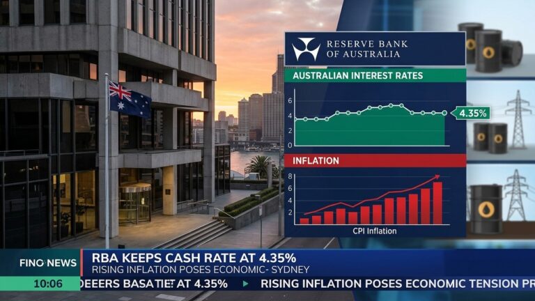 RBA Holds Rates at 4.35% as Inflation Stays Stubbornly High