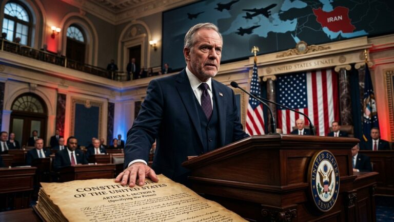 Republican Senator Challenges Extended Iran War Without Congress Vote