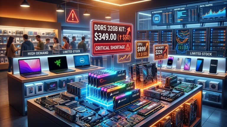 Rising Memory Chip Costs Hit Laptop and Smartphone Retailers