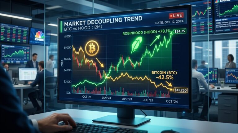 Robinhood Stock Breaks Away From Bitcoin: What This Decoupling Means