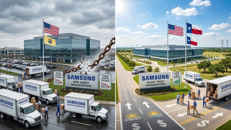 Samsung Shifts US Headquarters From New Jersey to Texas