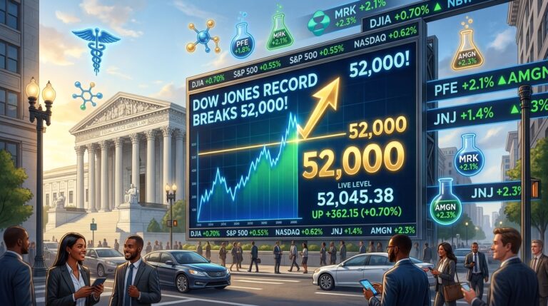SCOTUS Rulings Boost Markets as Dow Hits Record 52,000
