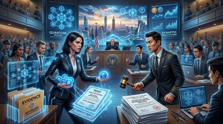 Securitize Sues tZERO as Tokenization Patent Battle Hits Delaware