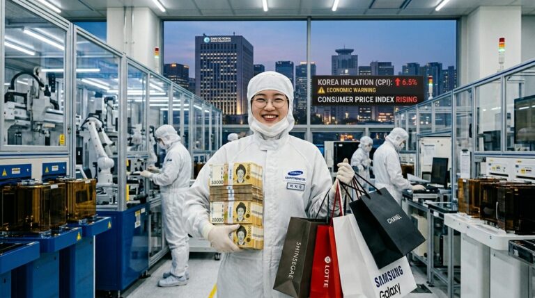 South Korea Chip Bonuses Trigger Central Bank Inflation Alert