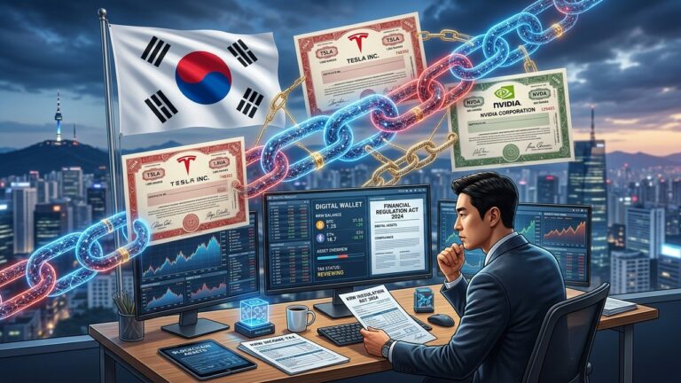 South Korea Plans Taxes on Tokenized Stocks Under Existing Rules