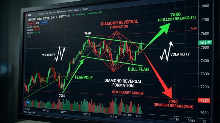 S&P 500 Chart Battle: Bull Flag vs Bearish Diamond in Volatile June