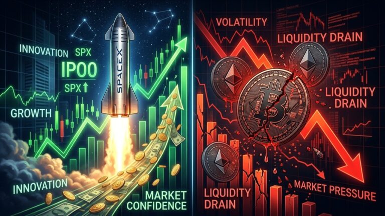 SpaceX IPO 4x Oversubscribed: Is Crypto Facing Capital Flight Risk?
