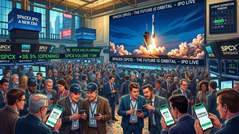SpaceX IPO Leaves Retail Investors With Tough Hold or Sell Choices