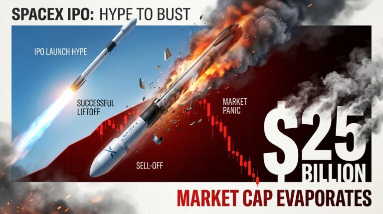 SpaceX Stock Crash Wipes Out $600 Billion as Retail Hype Fades