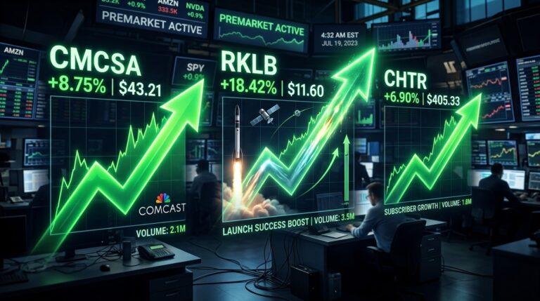 Stocks Making Biggest Premarket Moves: Comcast, Rocket Lab, Charter Surge