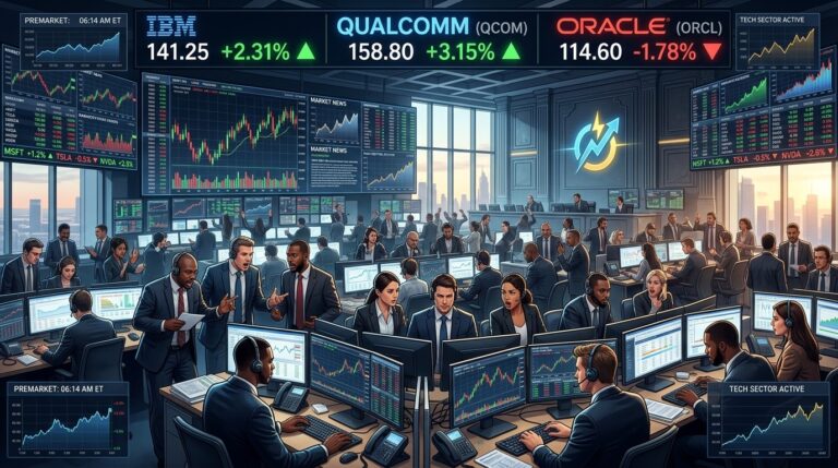 Stocks Making Biggest Premarket Moves: IBM, Qualcomm, Oracle Analysis