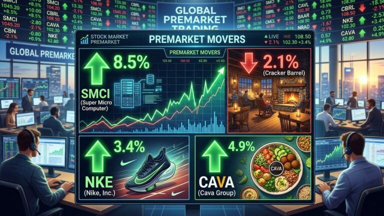 Stocks Making Biggest Premarket Moves: SMCI CRBL NKE CAVA Today