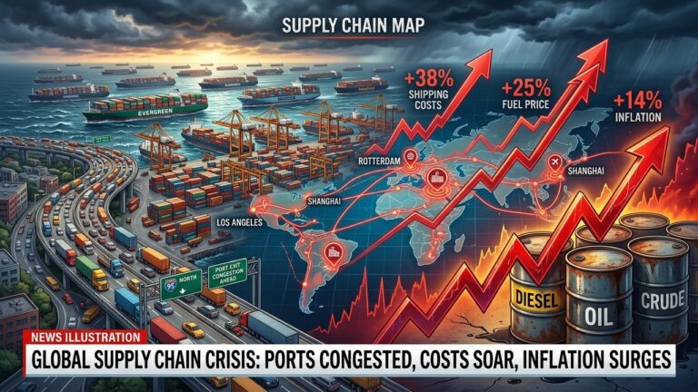 Supply Chain Crisis: Transport Costs Surge Fueling Inflation Worries