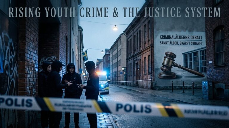 Sweden Lowers Criminal Age to 14 Facing Youth Violence Surge