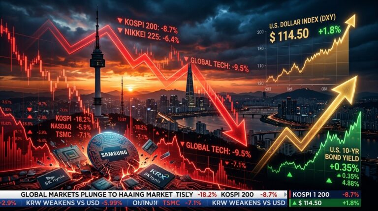 Tech Rout Hits Futures as Korea Crashes on AI Worries