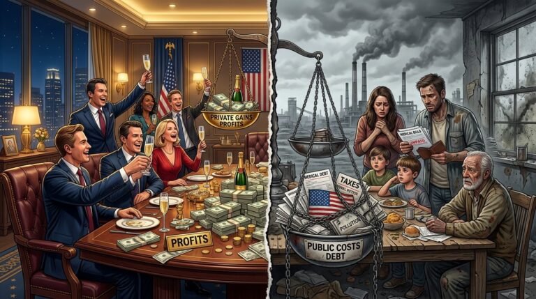 The US Economy Exposed: Privatizing Gains Socializing Costs