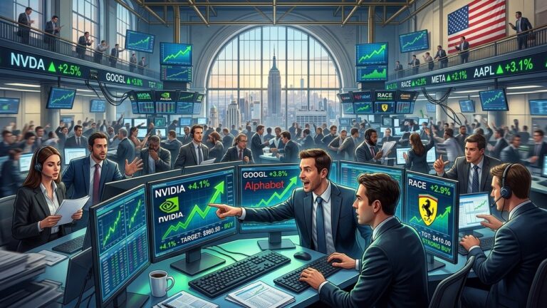 Top Analyst Calls Tuesday: Nvidia, Alphabet, Ferrari & KeySelecting relevant financial categories Stock Moves