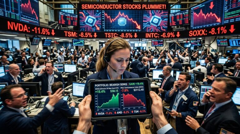 Traders Turn to Cheap Inverse ETF for Big Bets Against Chip Stocks