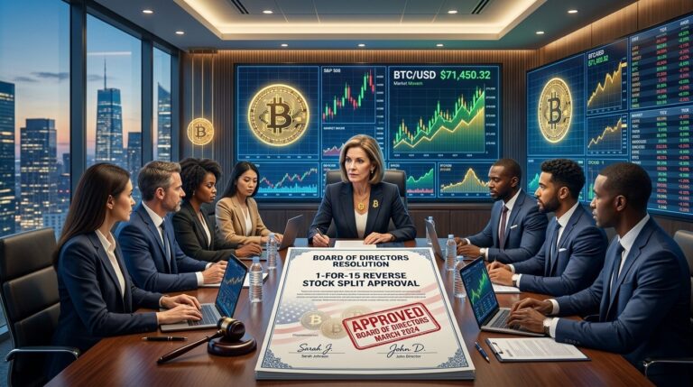 Trump-Backed American Bitcoin Approves 1-for-15 Reverse Stock Split