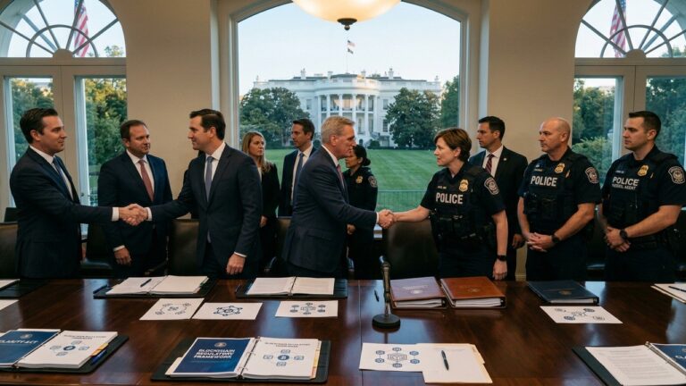 Trump Team Courts Police Backing as CLARITY Act Vote Looms
