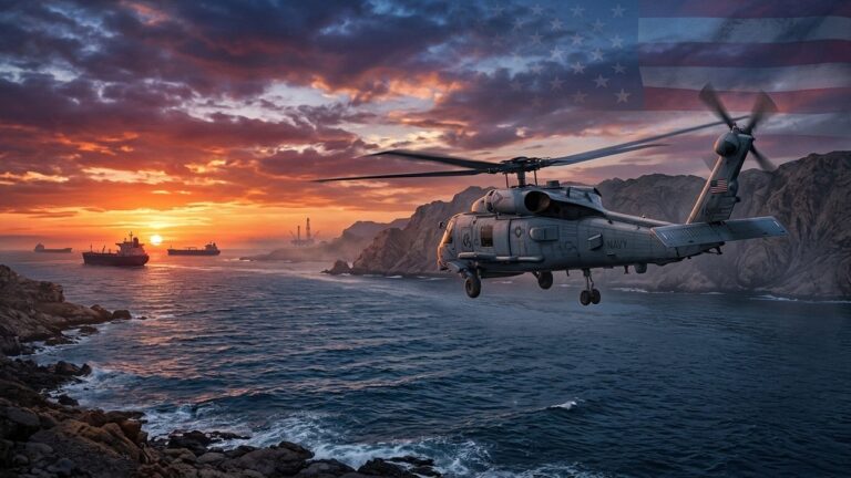 Trump Vows Strong Response After Iran Shoots Down US Helicopter Over Hormuz Strait