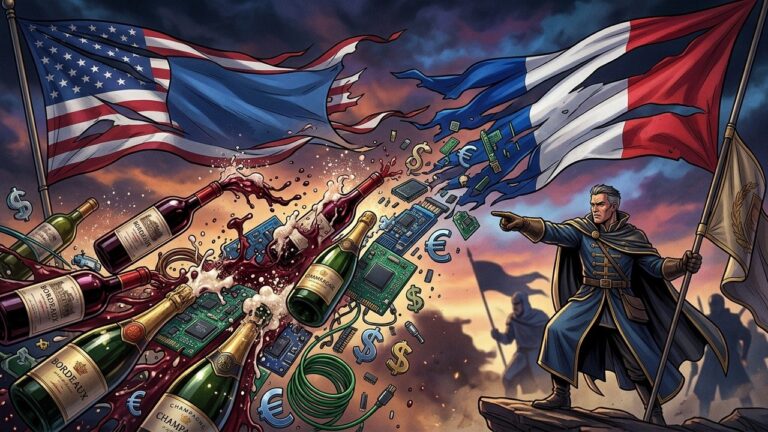 Trump Warns France: Scrap Tech Tax or Face 100 Percent Wine Tariffs
