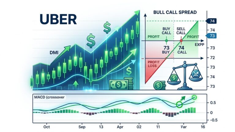 Uber Stock Bull Call Spread: High Reward Low Risk Options Trade Setup