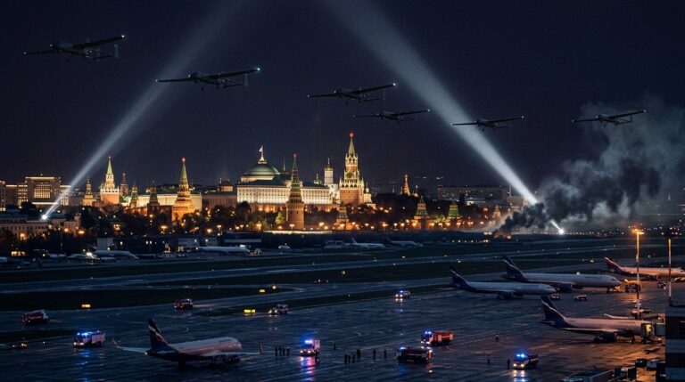 Ukrainian Drone Wave Shuts Down All Moscow Airports