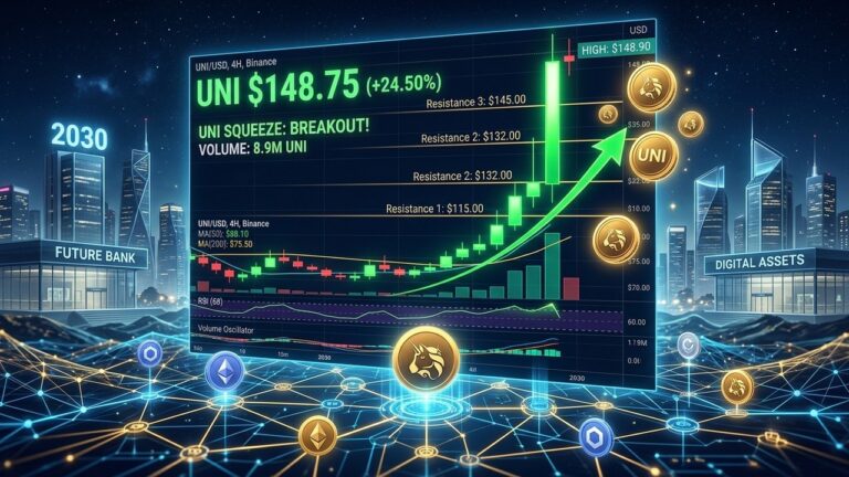 Uniswap UNI Surges 25% as Bank Sets $100 Target for 2030