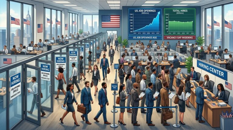US Job Openings Smash Expectations Again Despite Hiring Slowdown