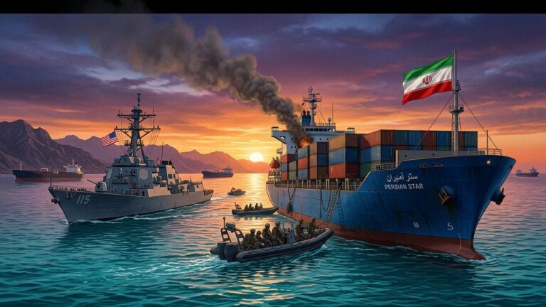 US Strikes and Seizes Iranian Cargo Ship Amid Heightened Gulf Tensions