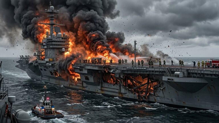 USS Gerald R Ford Fire: New Footage Shows Damage Far Worse Than Admitted