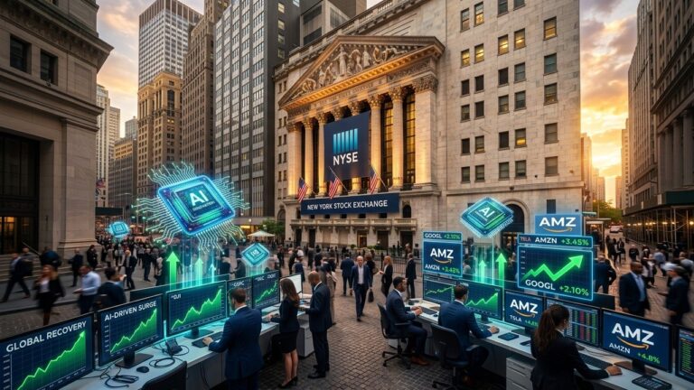 Wall Street Rebounds After Fed Jitters With Amazon AI Chip Momentum