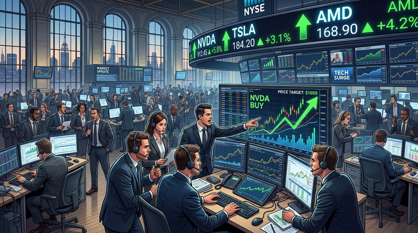 Wall Street’s Top Analyst Calls Today: Nvidia, Tesla, AMD Insights