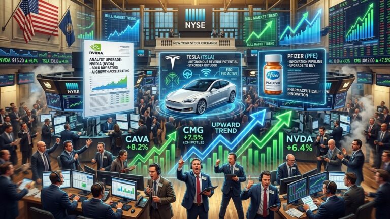 Wednesday’s Top Analyst Calls: Nvidia, Tesla, Pfizer & More
