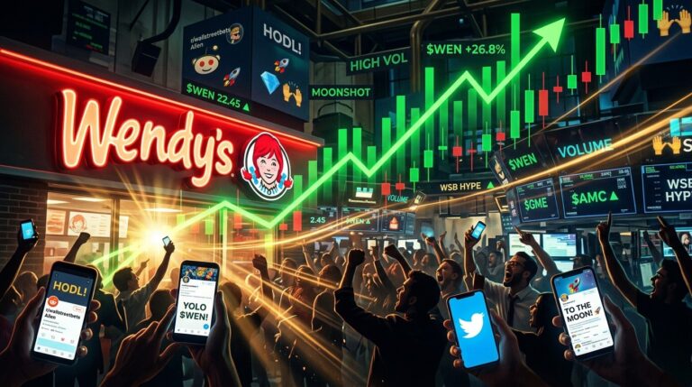 Wendy’s Stock Soars on Meme Trader Frenzy