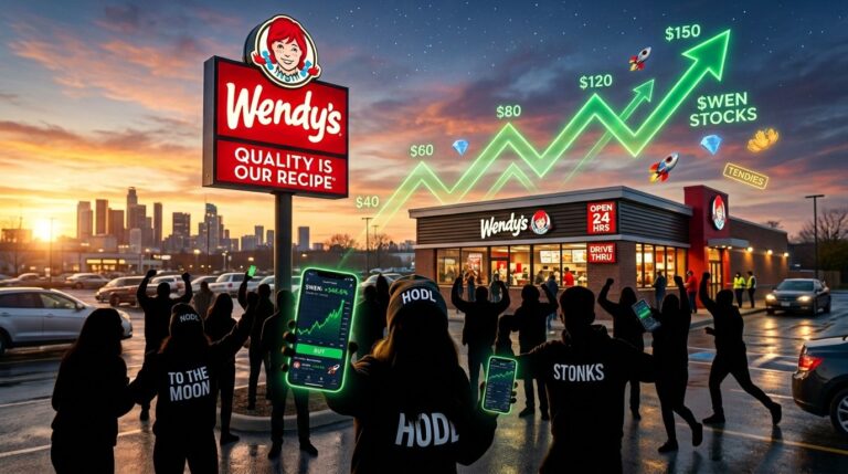 Wendy’s Stock Surges as Meme Traders Spot Turnaround Chance