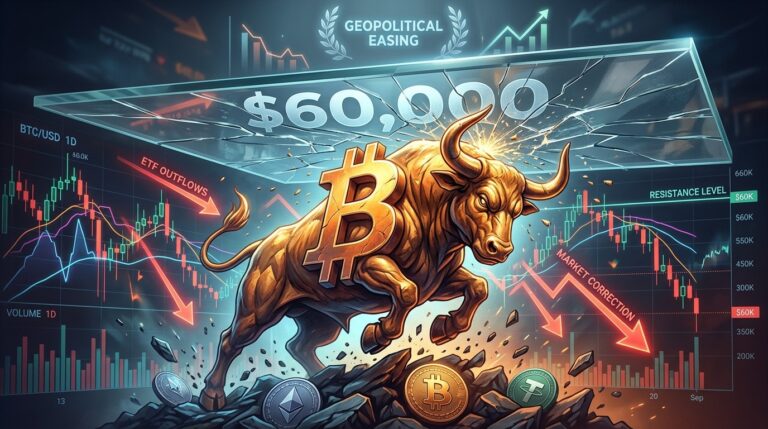 Why Bitcoin Price Struggles to Break $60K Despite Easing Tensions