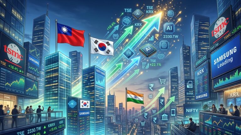 Why Taiwan and South Korea Stock Markets Surged Past India