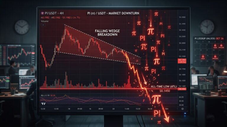 Will Pi Network Price CrashWriting the Pi Network crypto article to New All-Time Low After Falling Wedge Breakdown?