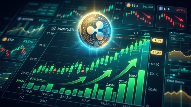 XRP Price Holds Above $1 as ETF Demand Outpaces Bitcoin and Ethereum