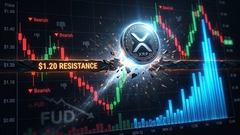 XRP Price Rally Tests $1.20 as Sentiment Hits 8-Month Low