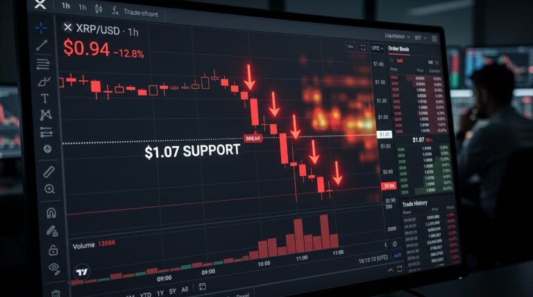 XRP Price Risks Fresh Losses Below $1.07 Support Level