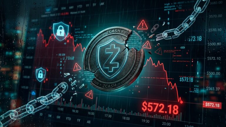 Zcash Slides to $572 After Emergency Patch: Path to Top 10?