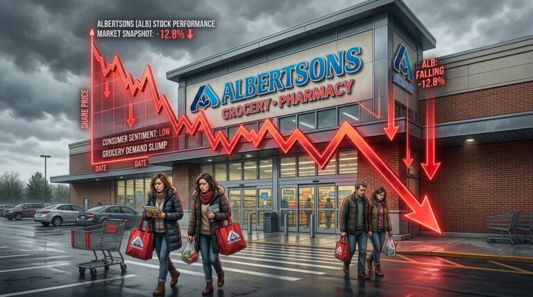 Albertsons Stock Plunges on Weakened Grocery Outlook