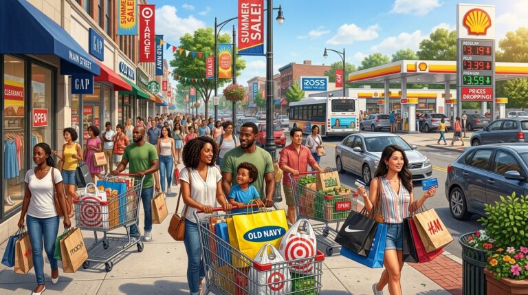 American Consumers Keep Spending Strong Despite Slumping Sentiment