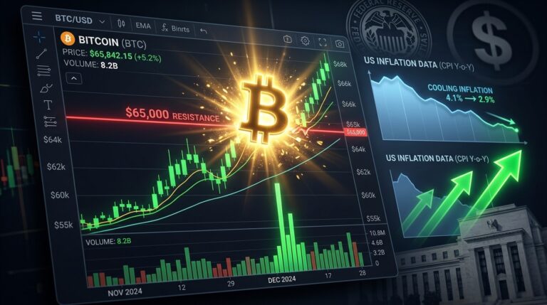 Bitcoin Nears 65K as US PCE Inflation Cools to 3.7%