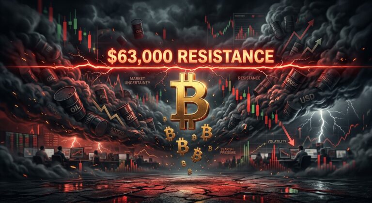 Bitcoin Price Stalls Below $63K as Oil Surge and CPI Loom