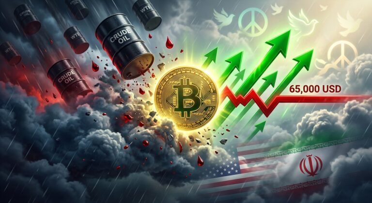 Bitcoin Rebounds 3 Percent as Oil Drops But 65K Caps Rally