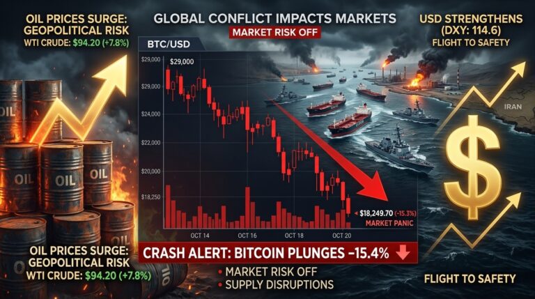 Bitcoin Risks $59K Plunge as Iran Tensions Drive Oil Higher